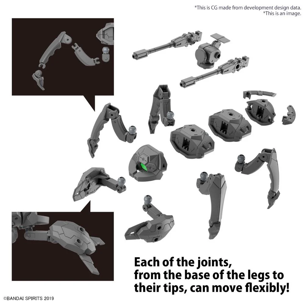 30 Minute Missions #15 EXA Vehicle (Multiple Legs Mecha Ver.) 1/144 Scale Model Kit - Image 9