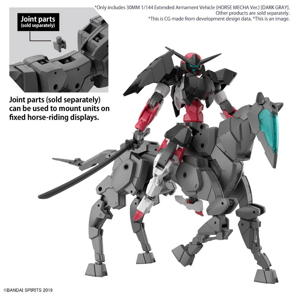 30 Minute Missions #16 EXA Vehicle (Dark Gray Horse Mecha Ver.) 1/144 Scale Model Kit - Image 13