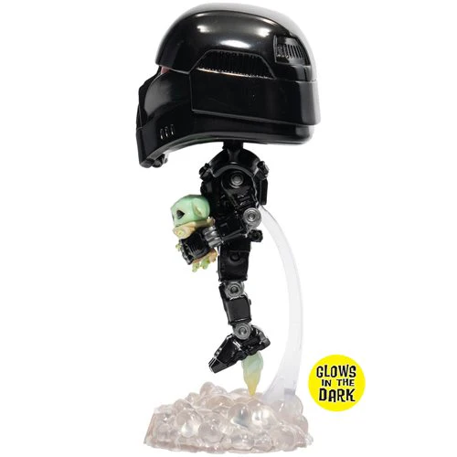 488 Star Wars The Mandalorian: Dark Trooper with Grogu Glow-in-the-Dark Exclusive - Image 4