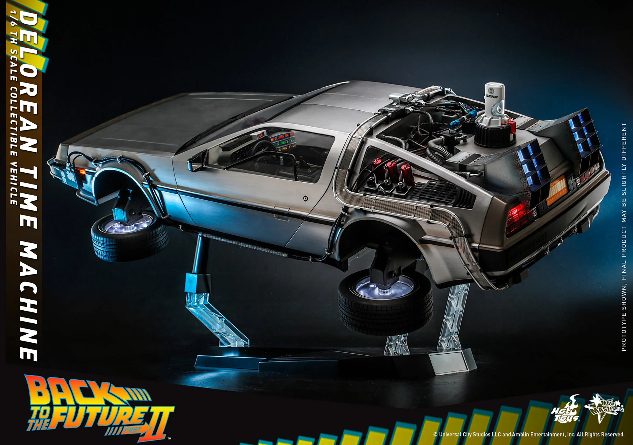 Back to the Future Part II: DeLorean Time Machine 1/6th Scale Vehicle - MMS636 Exclusive - Image 15