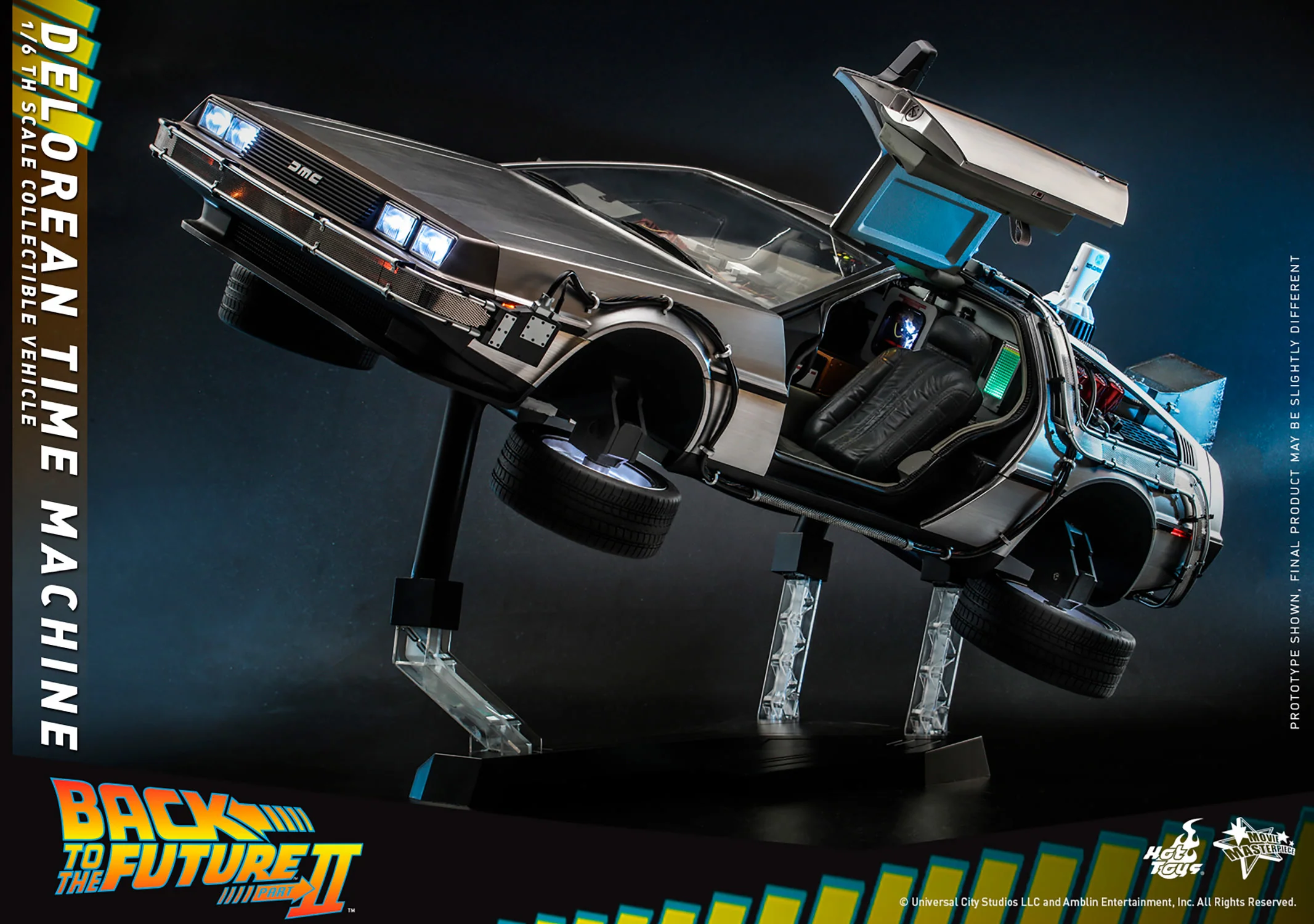 Back to the Future Part II: DeLorean Time Machine 1/6th Scale Vehicle - MMS636 Exclusive - Image 2