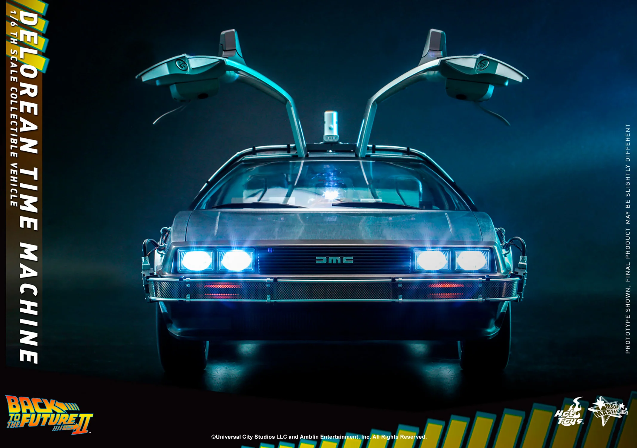 Back to the Future Part II: DeLorean Time Machine 1/6th Scale Vehicle - MMS636 Exclusive - Image 3