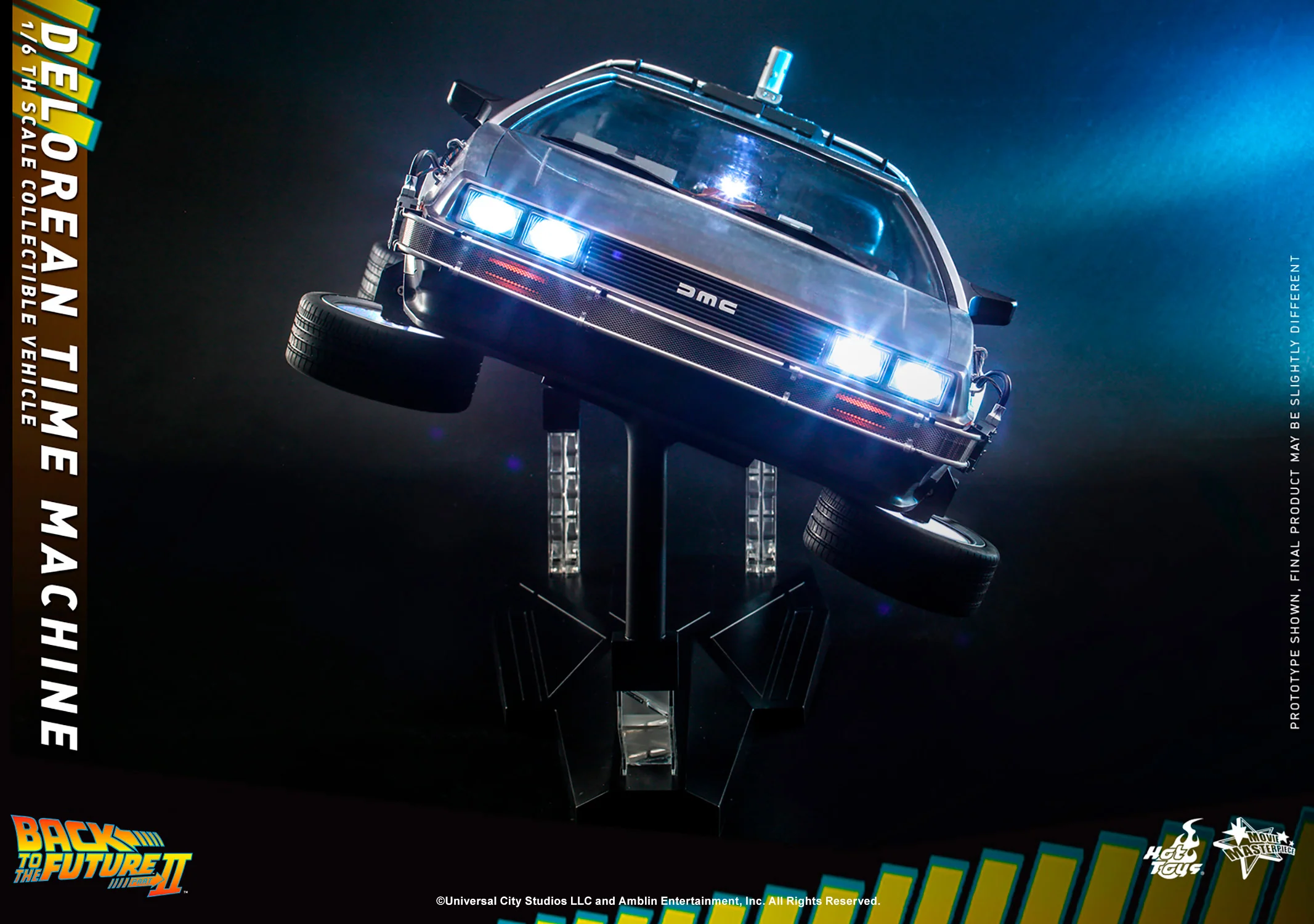 Back to the Future Part II: DeLorean Time Machine 1/6th Scale Vehicle - MMS636 Exclusive - Image 4