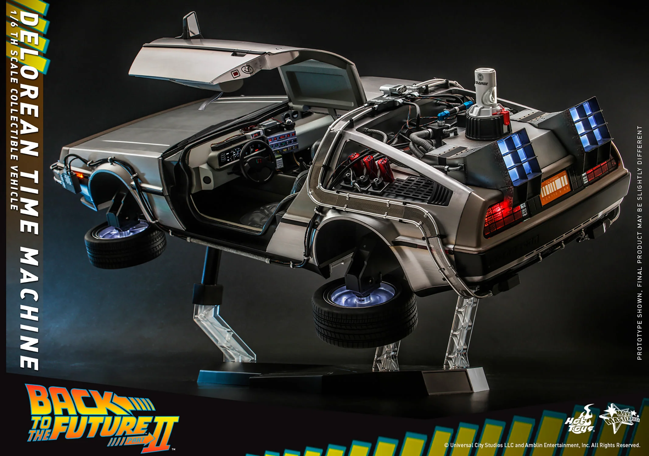 Back to the Future Part II: DeLorean Time Machine 1/6th Scale Vehicle - MMS636 Exclusive - Image 9