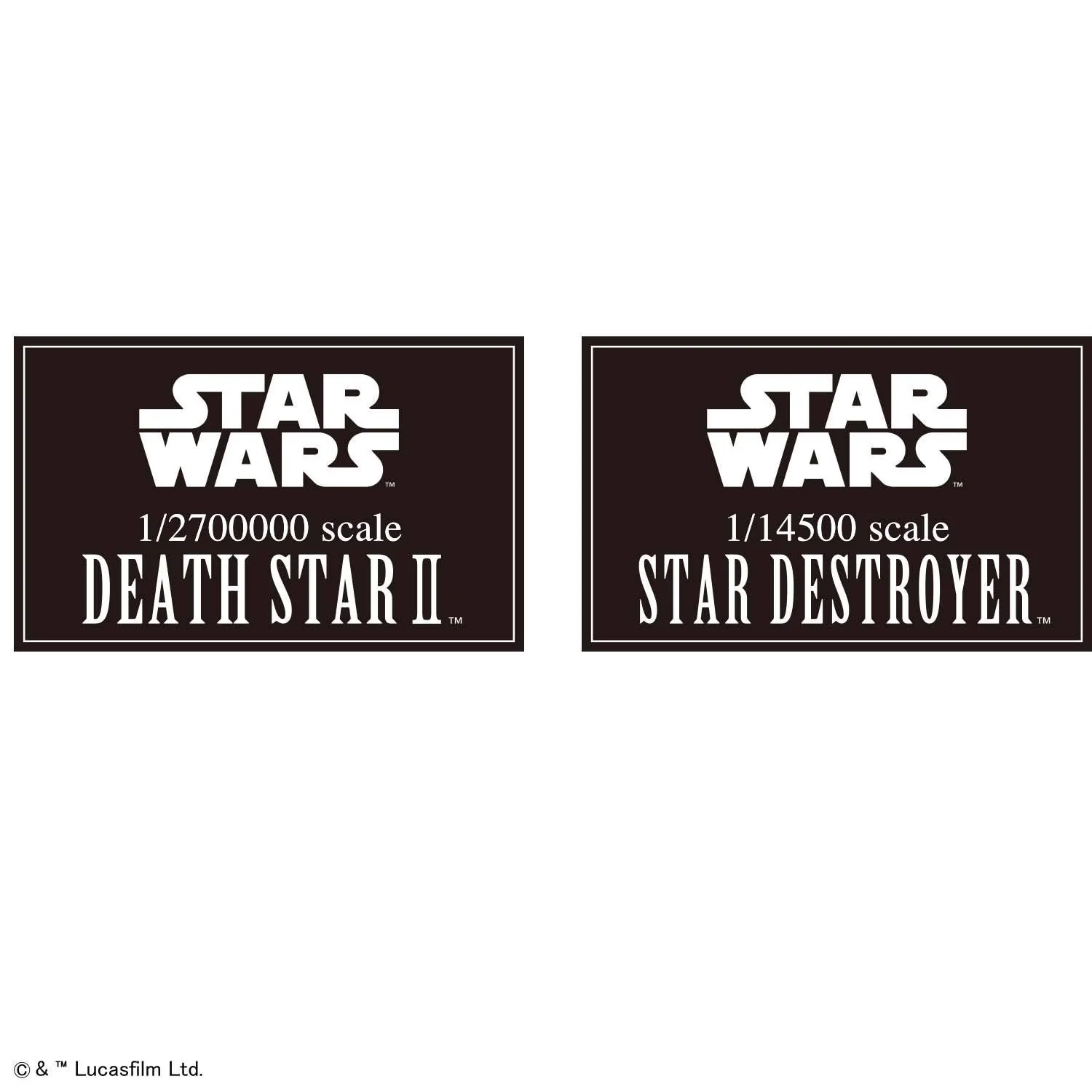Death Star II 1/2,700,000 & Star Destroyer 1/14,500 Scale Model Kit - Image 3