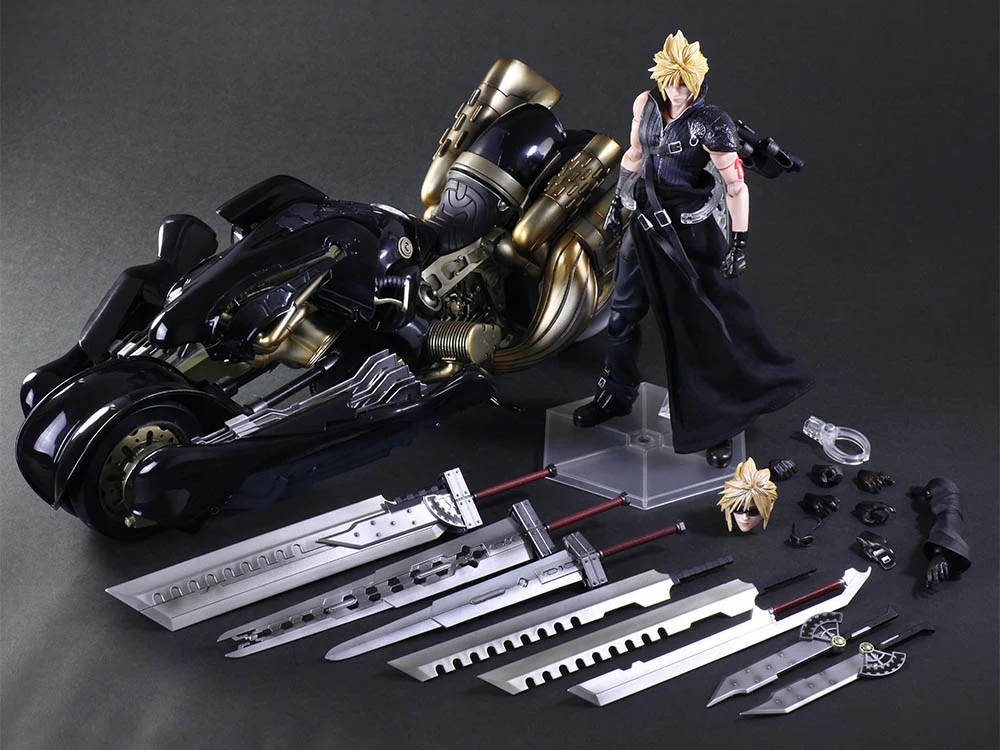 FF VII Advent Children Play Arts Kai: Cloud Strife & Fenrir - LIMITED - Image 4