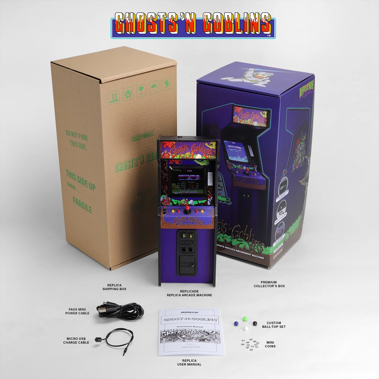 Ghosts 'n Goblins x  Replicade 12" Scale Mini Arcade - Exclusive - Image 3