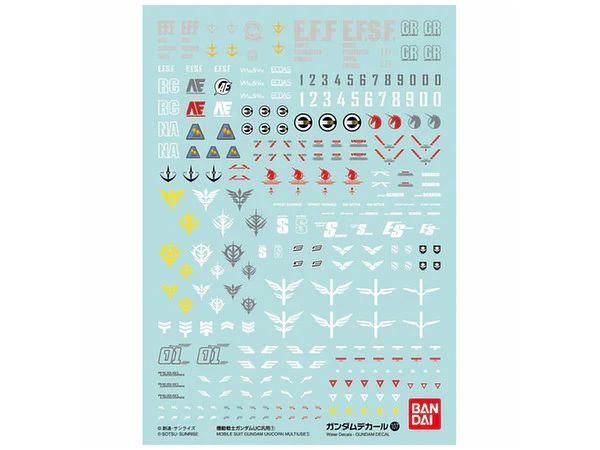 Gundam Decal 107 - Mobile Suit Gundam UC 1
