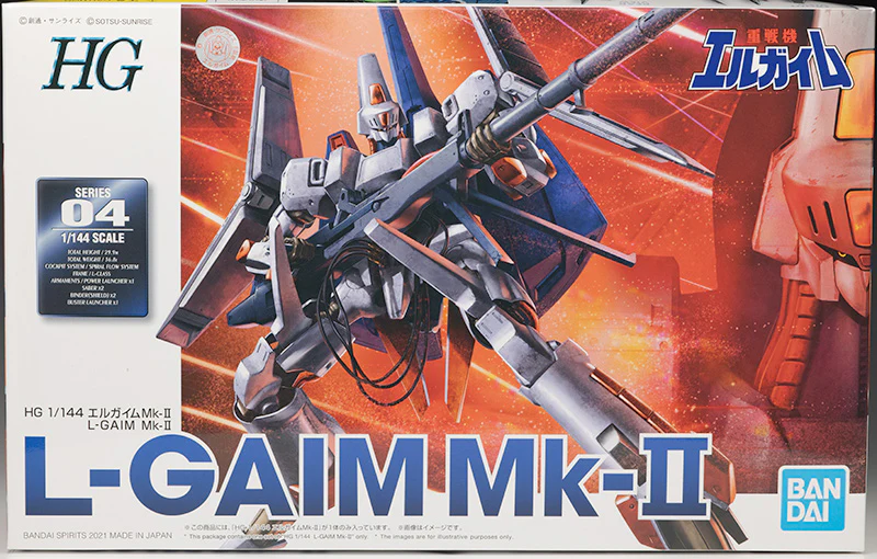 Heavy Metal L-Gaim HG 04 L-Gaim Mk-II 1/144 Model Kit P-Bandai