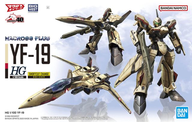 HG Macross Plus YF-19 Isamu Dyson Machine 1/100 Scale Model Kit
