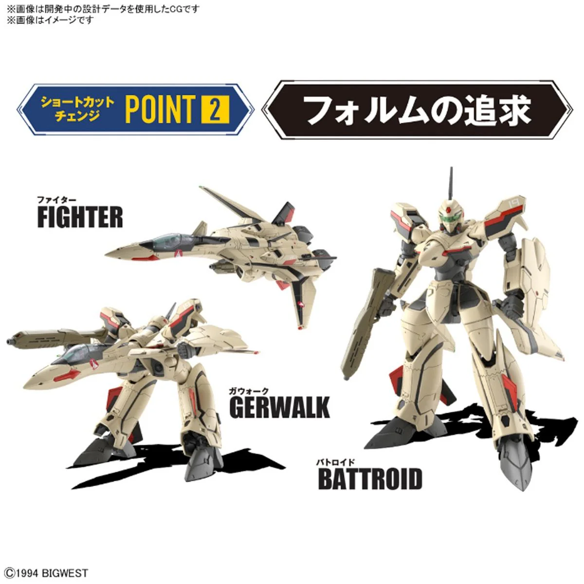 HG Macross Plus YF-19 Isamu Dyson Machine 1/100 Scale Model Kit - Image 11
