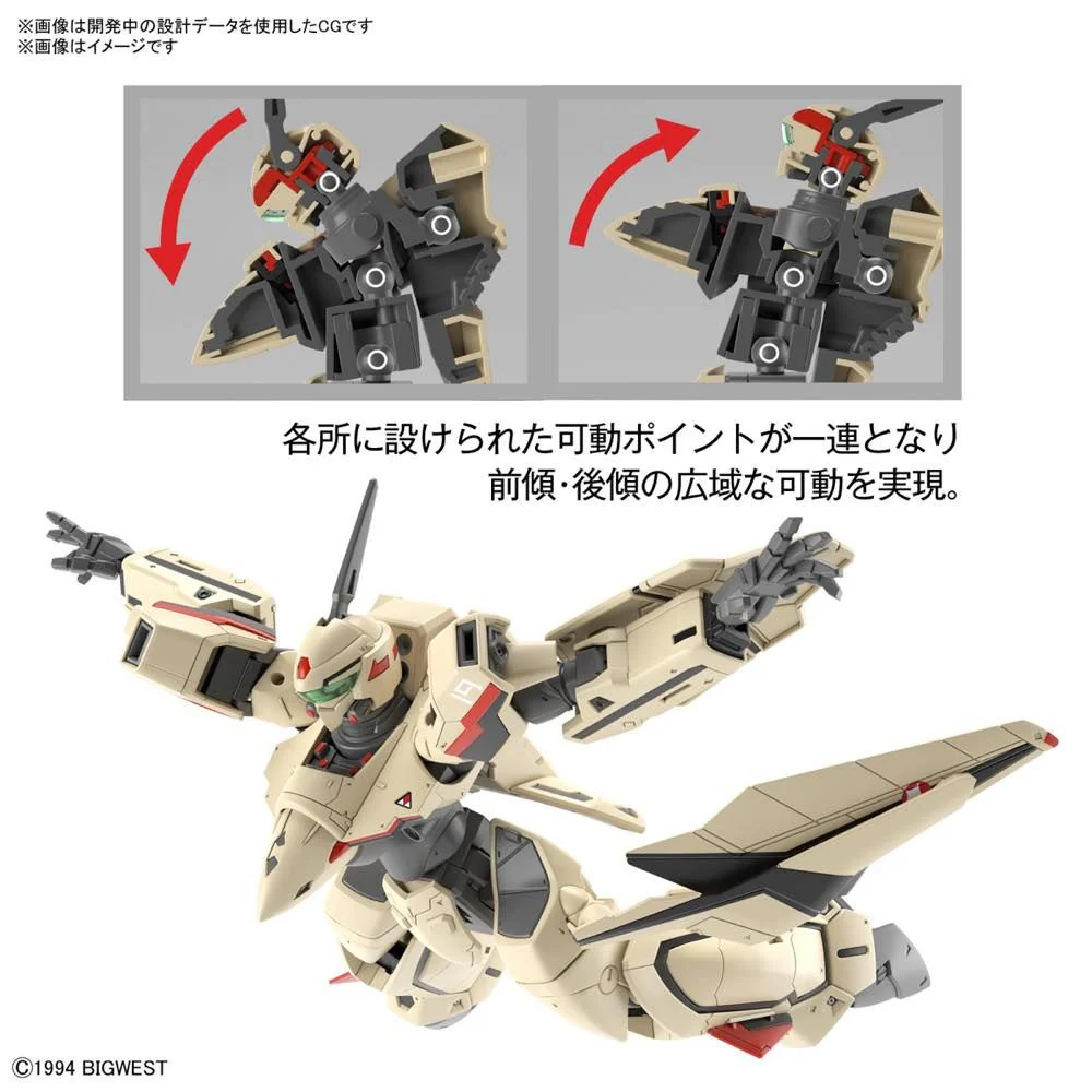 HG Macross Plus YF-19 Isamu Dyson Machine 1/100 Scale Model Kit - Image 13