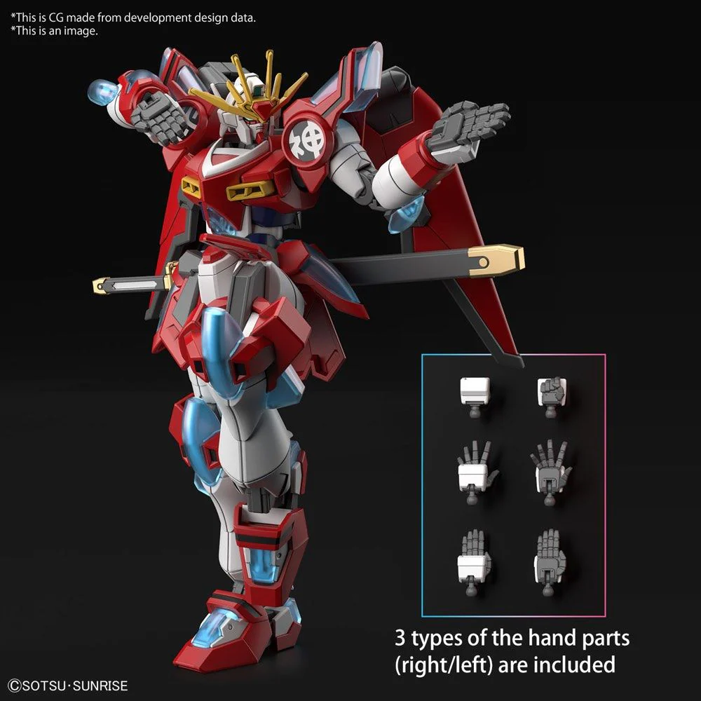 HGGBM#04 Shin Burning Gundam 1/144 Scale Model Kit - Image 11