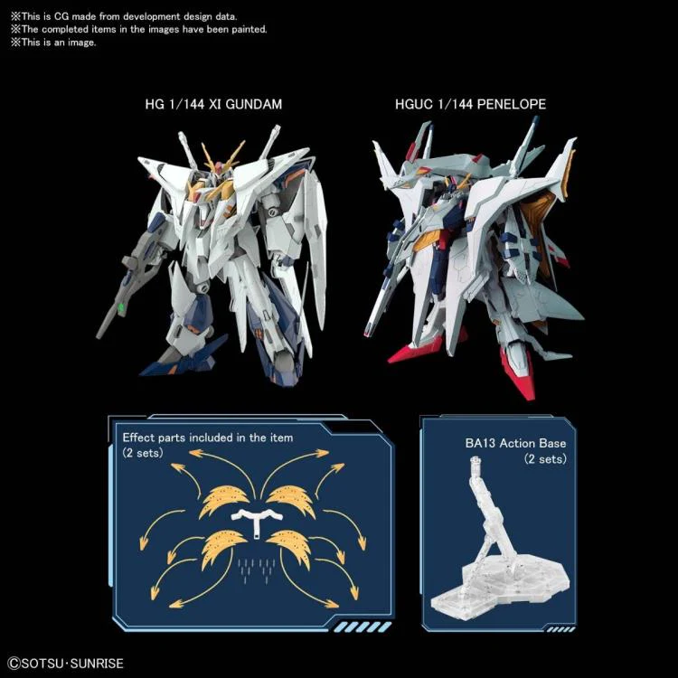 HGUC XI Gundam VS Penelope Funnel Missile Effect Set - Image 5