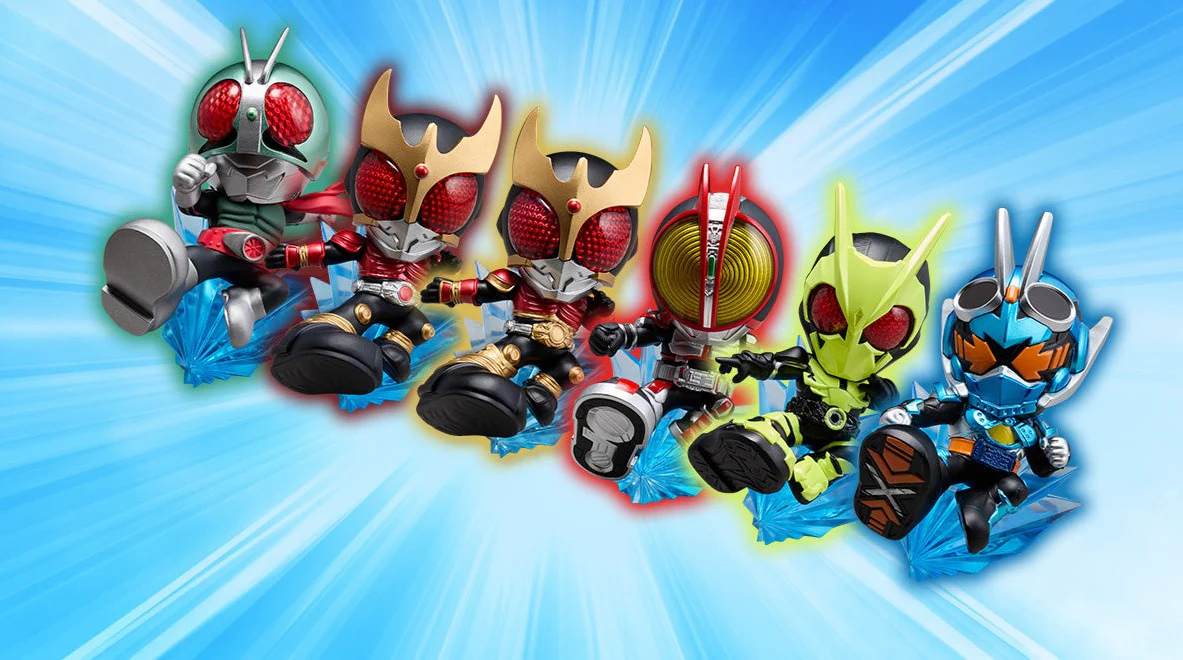 Kamen Rider ARTlized -Go!Go!Rider Kick!- Boxed Set of 6 Figures - Image 2