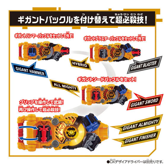 Kamen Rider Geats: DX Powered Builder Buckle & Gigant Buckle Set - Image 9