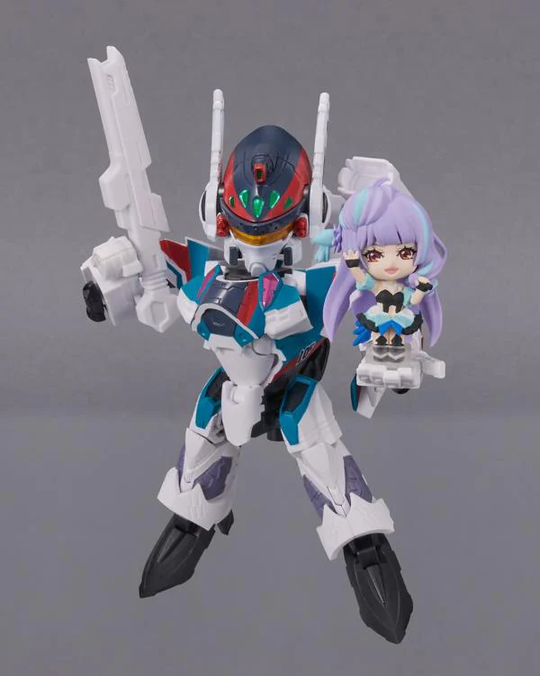 Macross Delta Tiny Session - VF-31S Siegfried (Arad Use Ver.) & Mikumo Guynemer Figure Set - Image 2