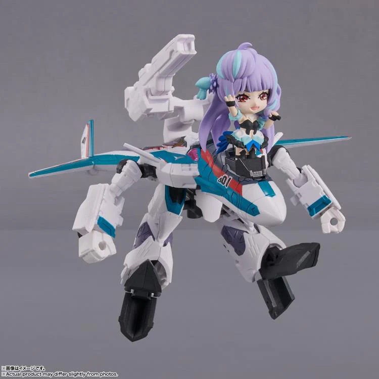 Macross Delta Tiny Session - VF-31S Siegfried (Arad Use Ver.) & Mikumo Guynemer Figure Set - Image 4
