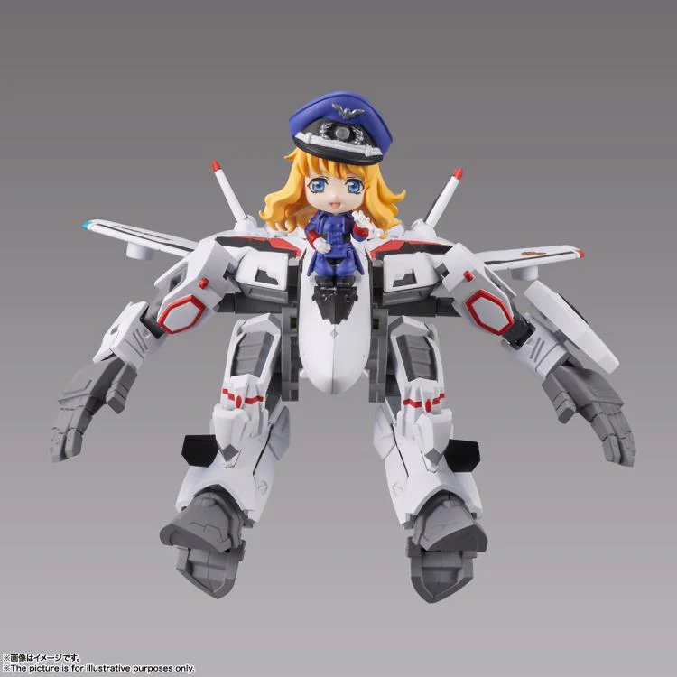 Macross Frontier Tiny Session - VF-25F Messiah Valkyrie (Alto Use Ver.) & Sheryl Figure Set - Image 3