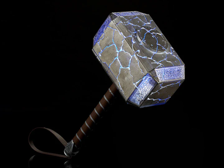 Marvel Legends Avengers Gear Thor: Love and Thunder Mjolnir Electronic Hammer