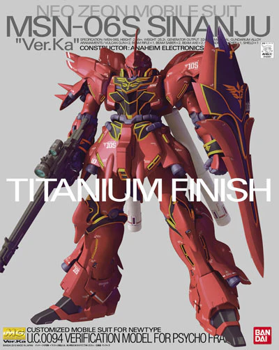 MG MSN-06S Sinanju Ver. Ka Titanium Finish Ver.