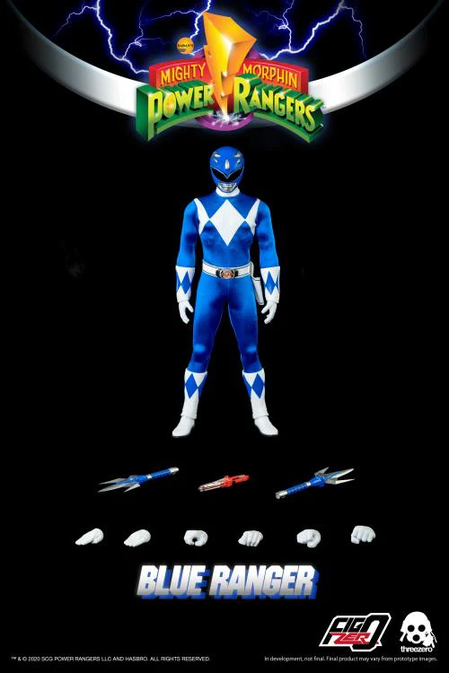 Mighty Morphin Power Rangers FigZero Blue Ranger 1/6 Figure - Image 7