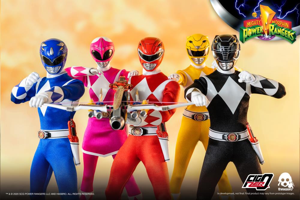 Mighty Morphin Power Rangers FigZero Core Rangers & Green Ranger 1/6 Scale Figure 6-Pack - Image 5
