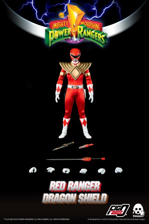 Mighty Morphin Power Rangers FigZero Dragon Shield Red Ranger 1/6 Figure - Image 5