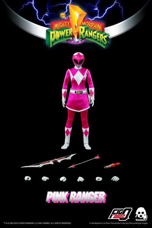 Mighty Morphin Power Rangers FigZero Pink Ranger 1/6 Figure - Image 8