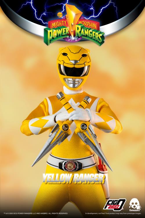 Mighty Morphin Power Rangers FigZero Yellow Ranger 1/6 Figure - Image 4