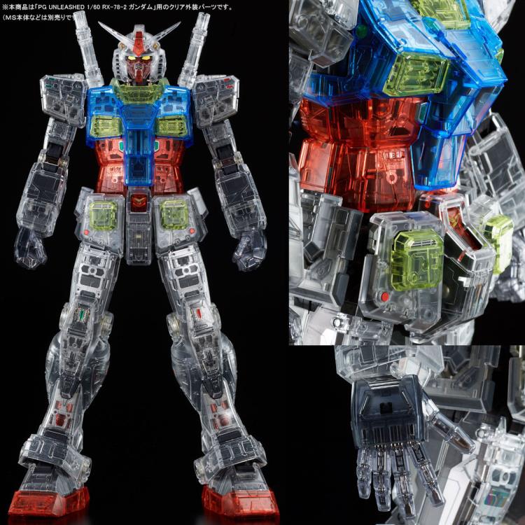 PG Unleashed RX-78-2 Gundam (Clear Color Body) Exclusive Accessory Set - P-Bandai Exclusive - Image 6