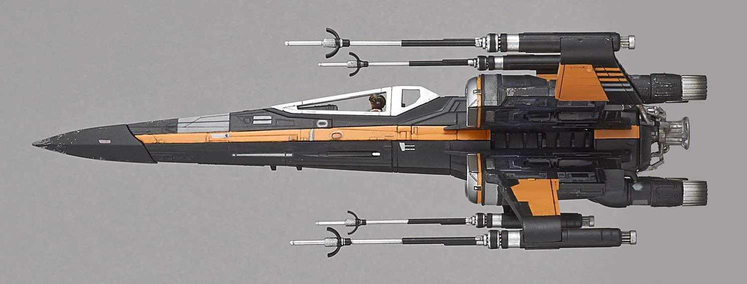 Poe's Boosted X-Wing Starfighter 1/72 Scale Model Kit - Image 10