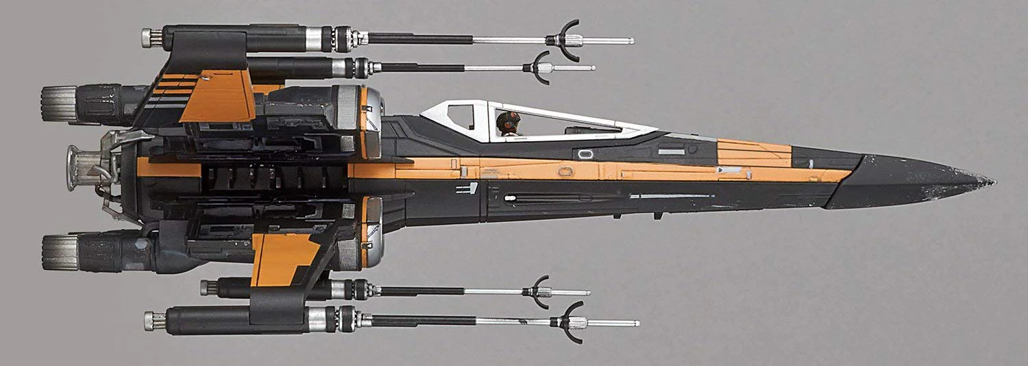 Poe's Boosted X-Wing Starfighter 1/72 Scale Model Kit - Image 12