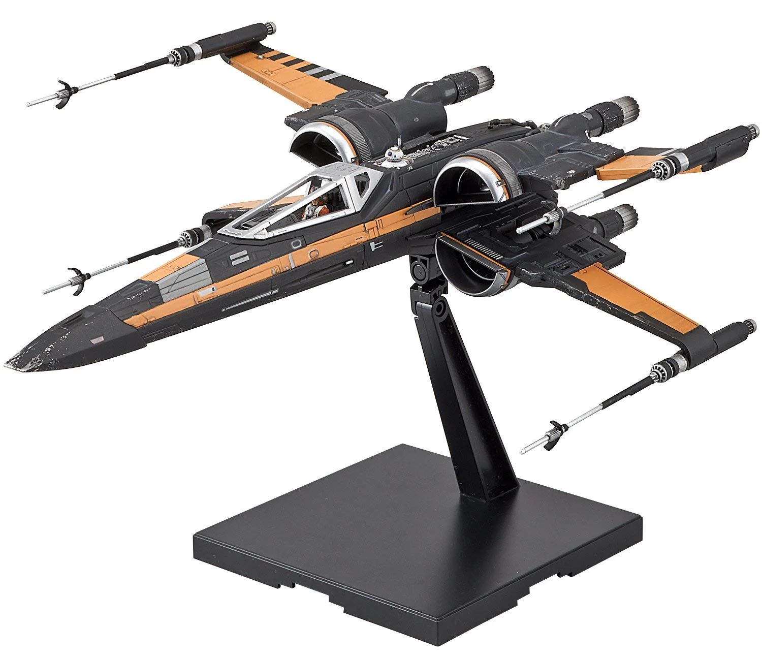 Poe's Boosted X-Wing Starfighter 1/72 Scale Model Kit - Image 2