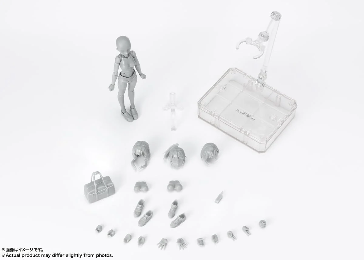 S.H.Figuarts - Body Chan - School Life Edition Set (Gray Color Ver.) - Image 3