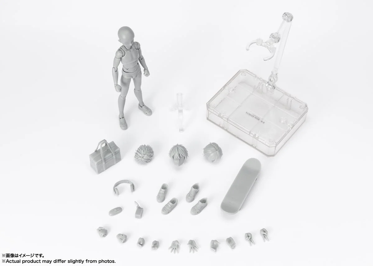S.H.Figuarts - Body Kun - School Life Edition Set (Gray Color Ver.) - Image 2