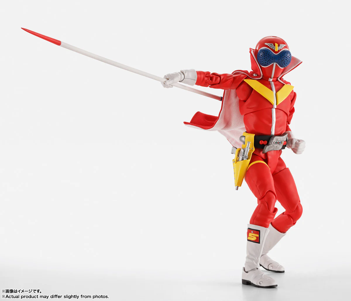 S.H.Figuarts - Shinkocchou Seihou - Akaranger - Super Sentai 50th Anniversary Ver. (w/First Press Limited Base) - Image 9