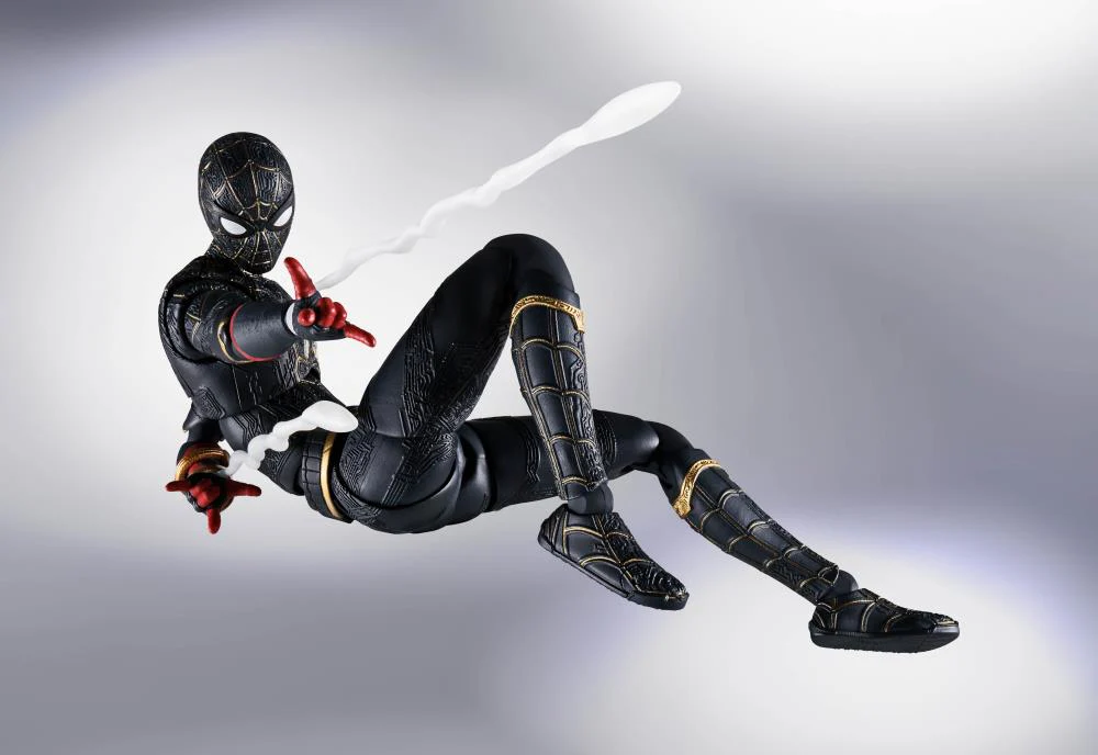 S.H. Figuarts - Spider-man No Way Home: Spider-Man (Black & Gold Suit) - Image 4