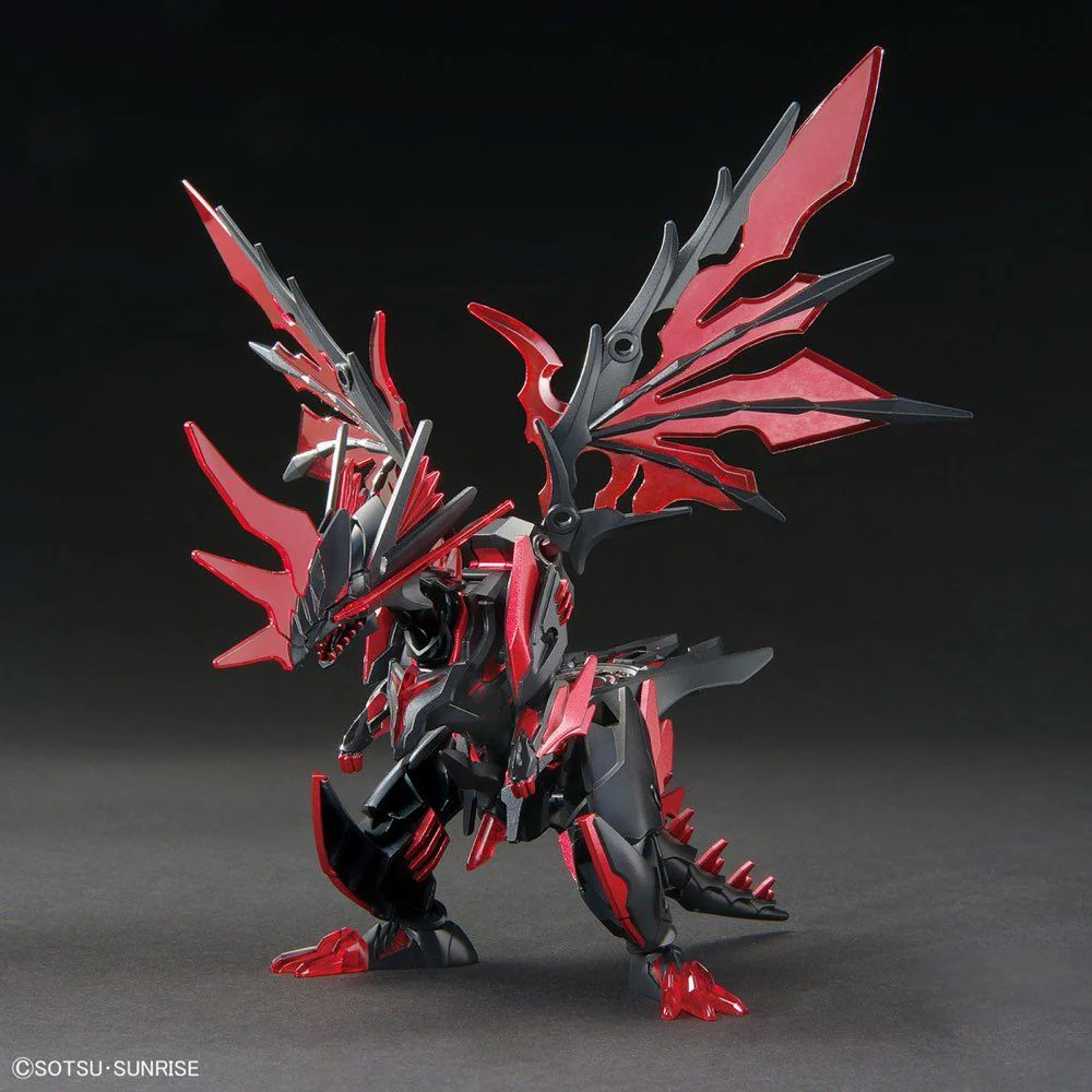 SD Gundam World Heroes 28 Dark Grasper Dragon Model Kit - Image 2