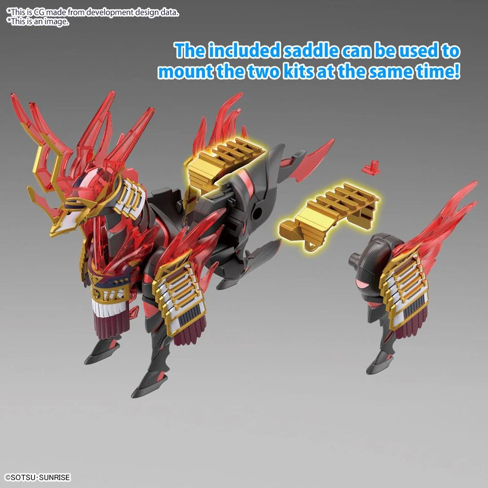 SD Gundam World Heroes 34 Nobunaga's War Horse Model Kit - Image 6