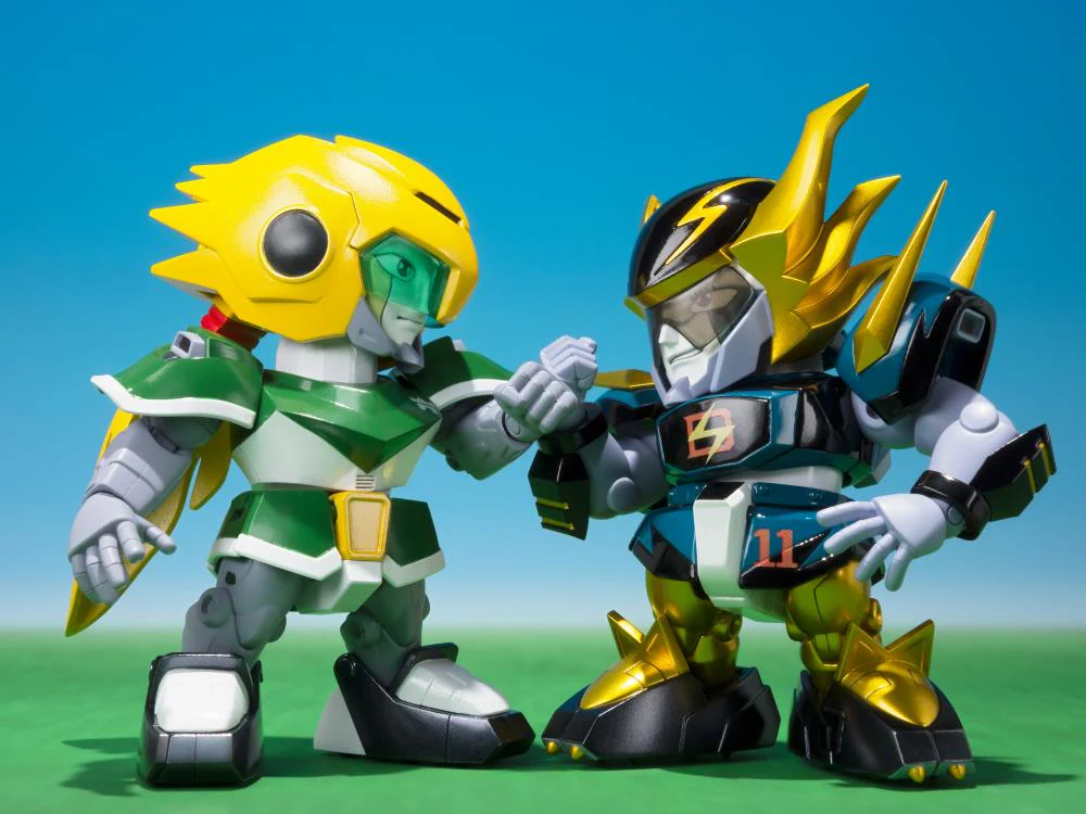 SOC Shippu! Iron Leaguer Chogokin Iron Leaguer Mach Windy & Gold Foot Two-Pack - Image 3