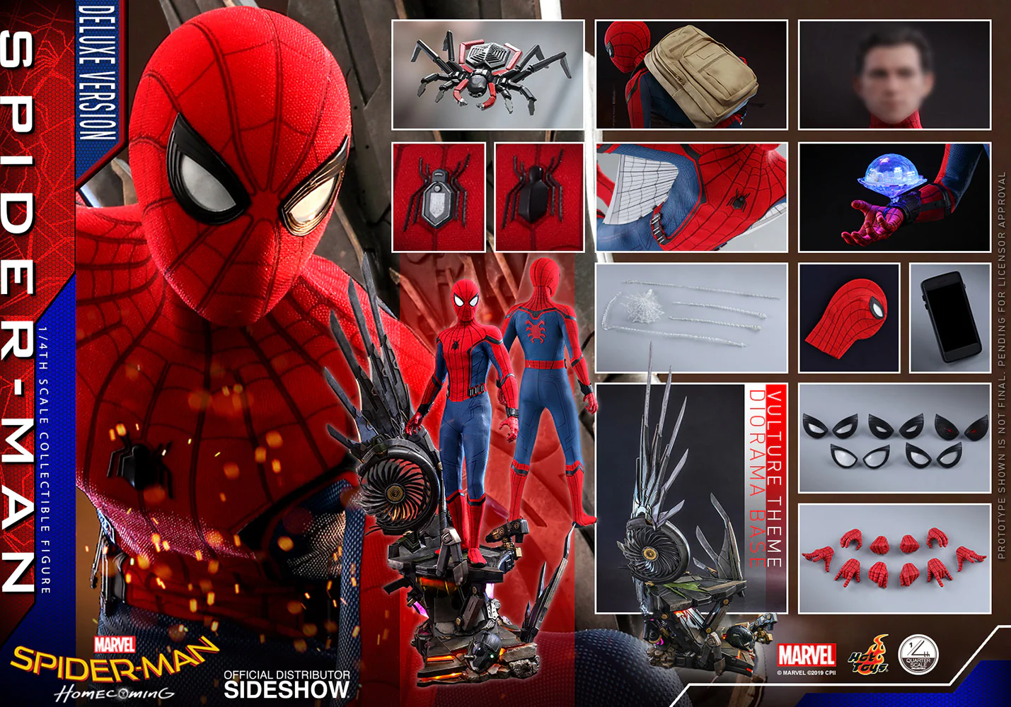 Spider-Man Homecoming - Spider-Man Deluxe Ver. 1/4 Figure QS015 - Image 15