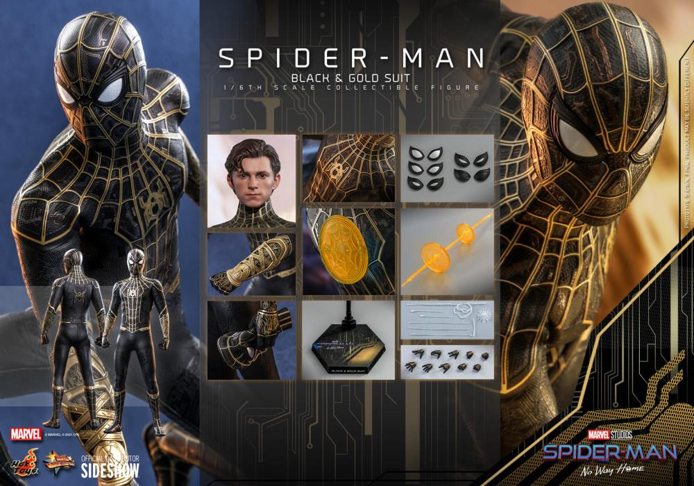 Spider-Man No Way Home -  Spider-Man (Black & Gold Suit) MMS604 - Image 10