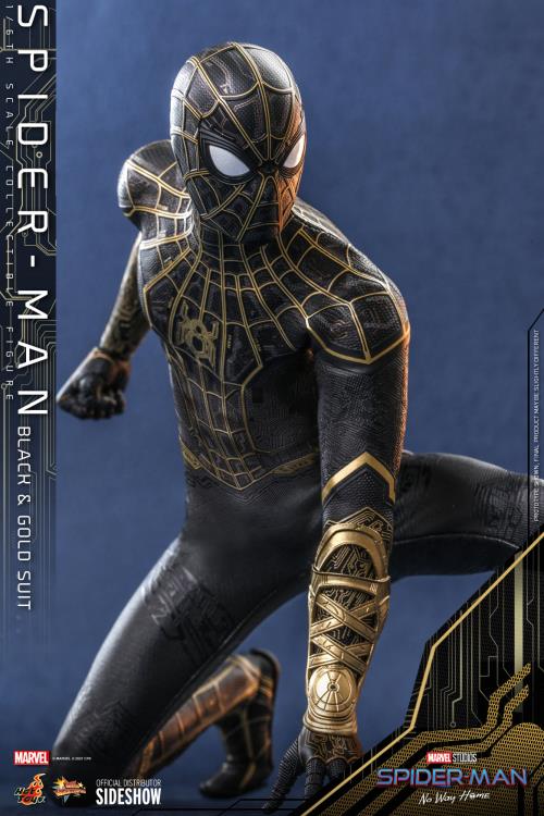 Spider-Man No Way Home -  Spider-Man (Black & Gold Suit) MMS604 - Image 6