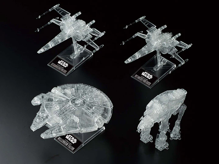 Star Wars The Last Jedi Clear Vehicle 1/144 & 1/350 & 1/540 Scale Model Kit - Image 2