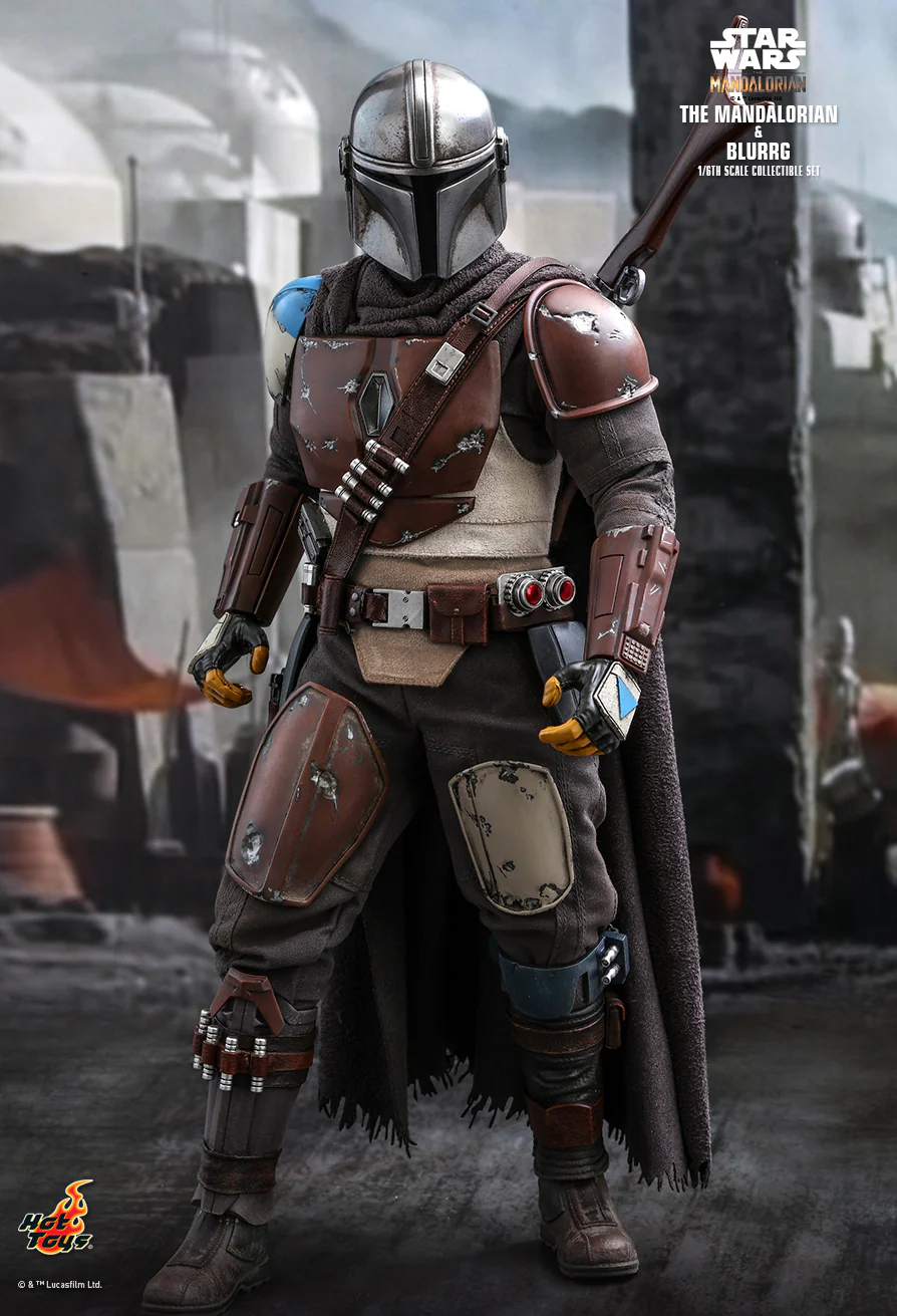 Star Wars The Mandalorian: The Mandalorian and Blurrg 1/6 Figure TMS046 - Image 6