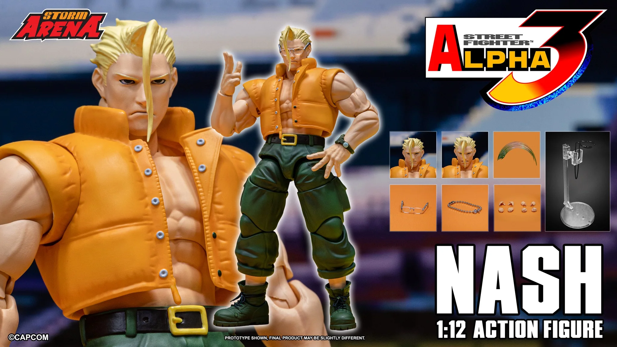 Storm Arena: Street Fighter Alpha 3 - Nash 1/12 Scale Figure EXCLUSIVE - Image 20