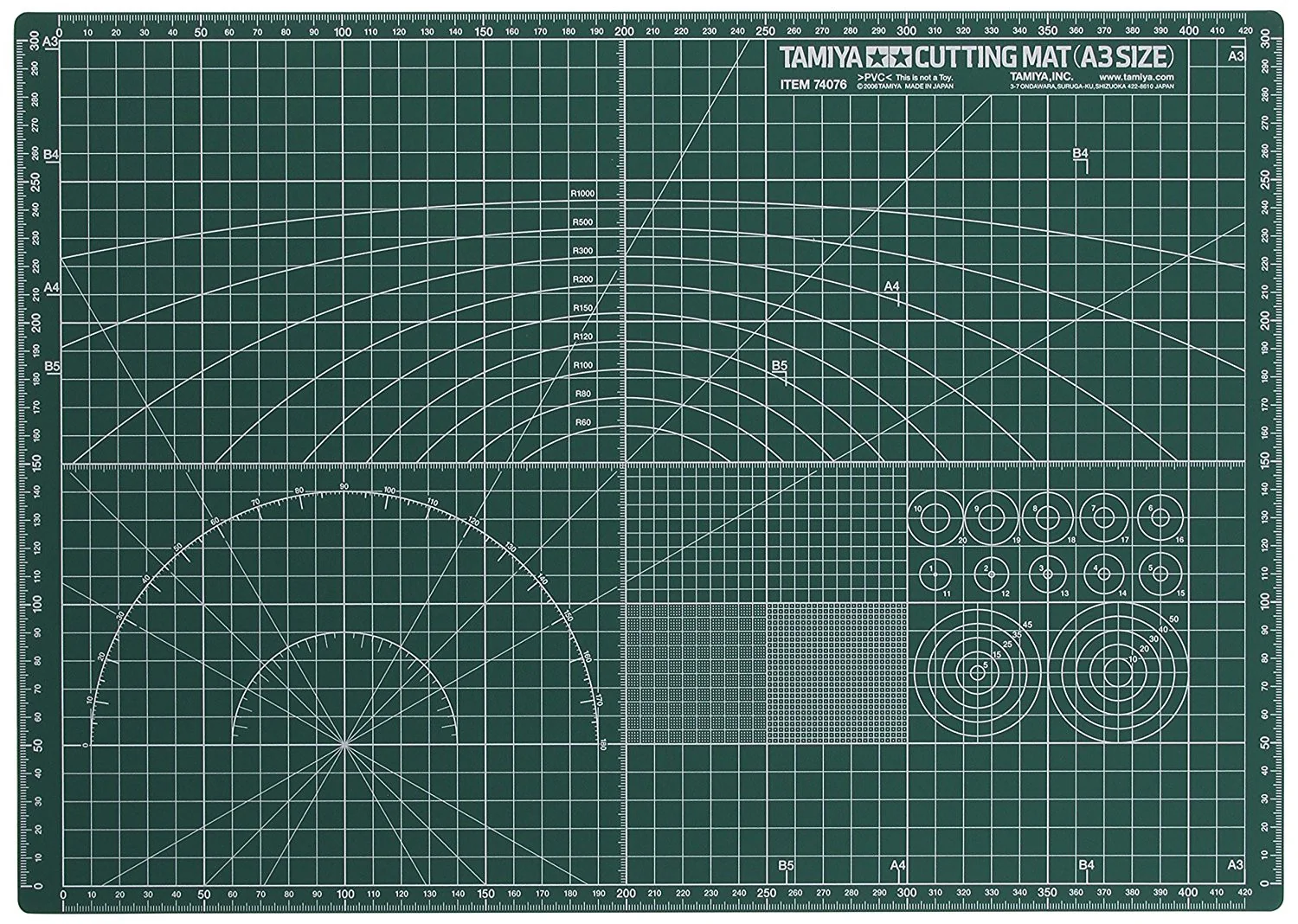 Tamiya Craft Tools Cutting Mat (A3 size) 74076 - Image 2