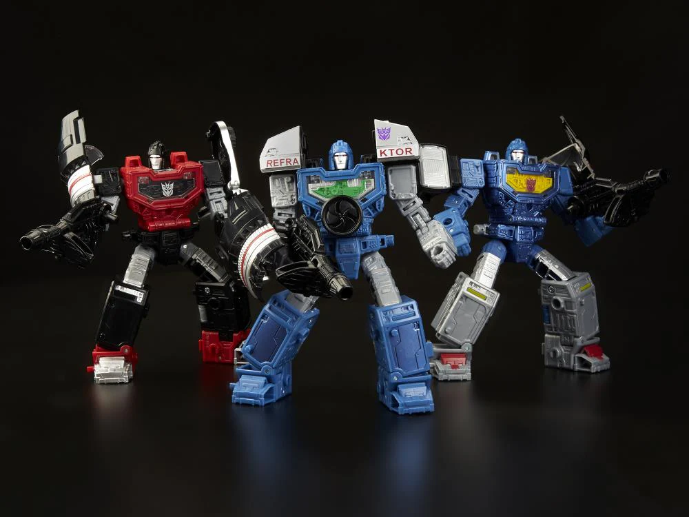Transformers Siege Deluxe - Refraktor Reconnaissance Team 3-Pack (G1 Toy Colors) - Image 2