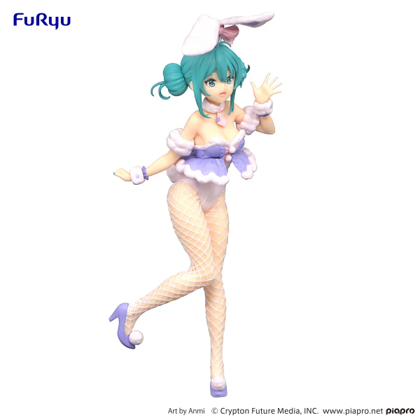Vocaloid BiCute Bunnies Hatsune Miku White Rabbit (Purple Ver.) Figure - Image 2